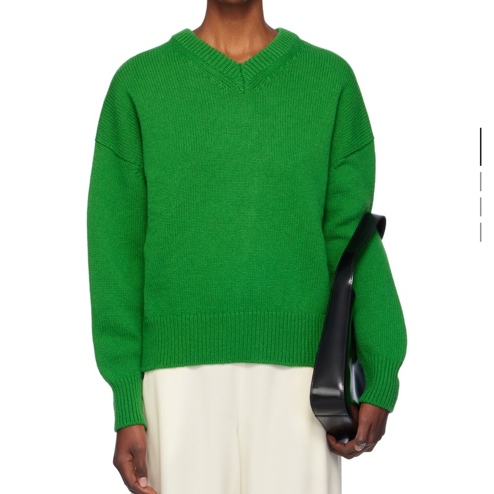 &Daughter Bella Green Vneck Sweater